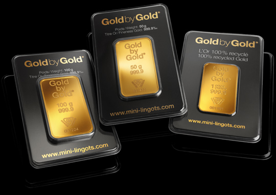 Mini-lingots d'Or Gold by Gold : l'achat de lingots à prix transparents